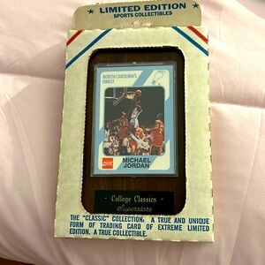 Michael Jordan classic trading card.